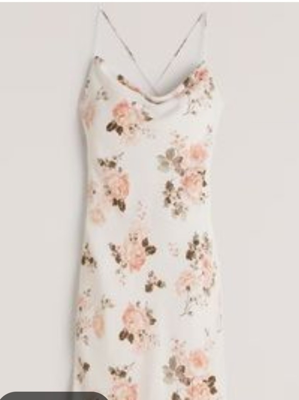 nwt Abercrombie And Fitch Cream Floral Slip Dress Small Wedding Guest Dress